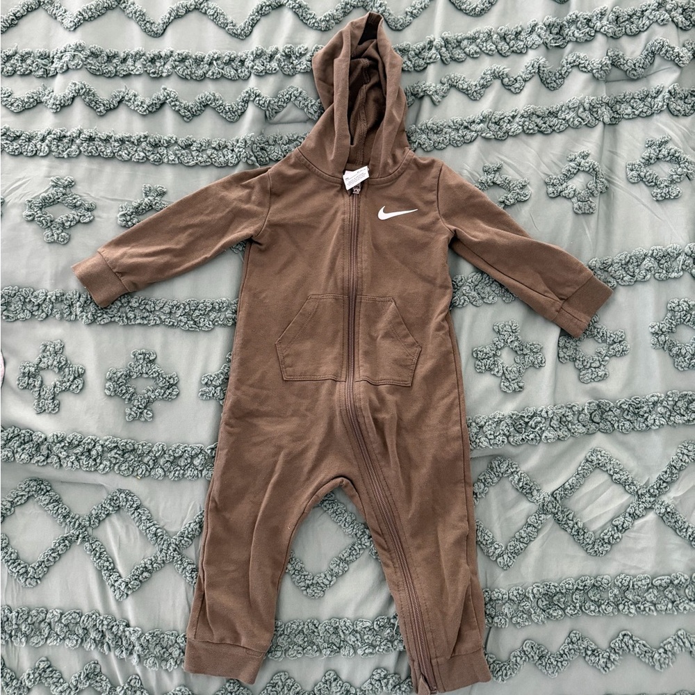 Nike Dark Green long Sleeve Hooded Onesie